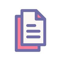 documento icono para tu sitio web diseño, logo, aplicación, ui vector