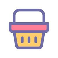 compras cesta icono para tu sitio web diseño, logo, aplicación, ui vector