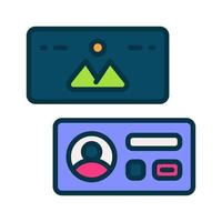 business card icon for your website, mobile, presentation, and logo design. vector