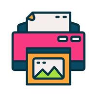 printer icon for your website, mobile, presentation, and logo design. vector