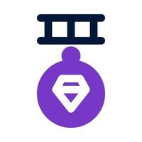 diamond medal icon for your website, mobile, presentation, and logo design. vector