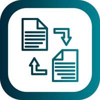 Documents Exchange Vector Icon Design