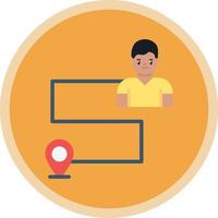 Customer Journey Map Vector Icon Design