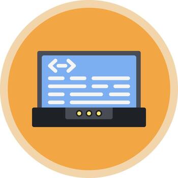 Header Code Vector Icon Design