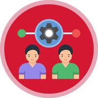 diseño de icono de vector de gestión de recursos humanos