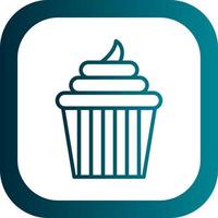 Wedding Cupcake Vector Icon Design