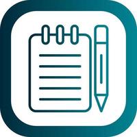 Taking Notes Vector Icon Design