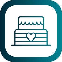 Wedding Cake Vector Icon Design