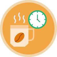 diseño de icono de vector de pausa para el café