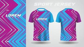 blue pink purple shirt soccer football sport jersey template design mockup vector