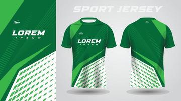 green shirt soccer football sport jersey template design mockup vector