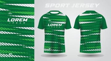 green shirt soccer football sport jersey template design mockup vector