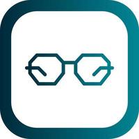 Eyeglasses Vector Icon Design