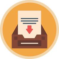 Project Inbox Vector Icon Design