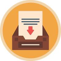 Project Inbox Vector Icon Design