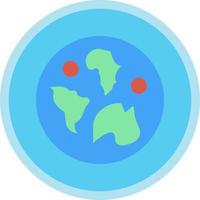 diseño de icono de vector de mapa mundial