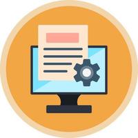 Content Management System Vector Icon Design