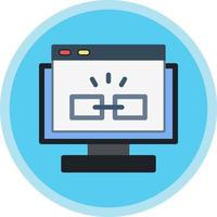 Hyperlink Vector Icon Design