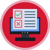 Online Survey Vector Icon Design