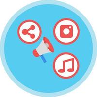 Social Media Marketer Vector Icon Design