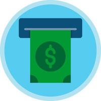 Cash Withdrawal Vector Icon Design