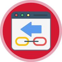 Backlink Vector Icon Design