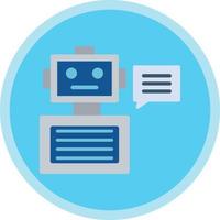 diseño de icono de vector de chatbot