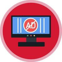 Ad Blocker Vector Icon Design