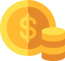 Coin and money cash icon png