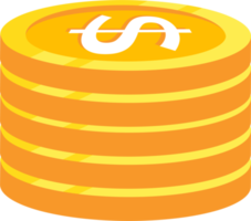 moneda y dinero efectivo icono png