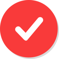 Checkmark and check icon. approve or deny line art  for apps and websites and ui ux. png