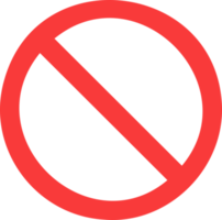 red prohibition sign plate. png