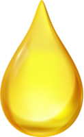 3d petróleo soltar fluido líquido textura, oro Miel, jarabe ilustración png