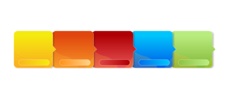 infographie couler graphique modèle avec Icônes et bouton.options et pas png