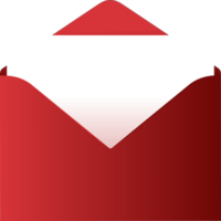 envelope with paper card illustration design. png