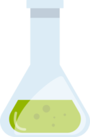 poción botella íconos .científico investigación, químico experimento.flat diseño ilustración concepto de ciencia. png