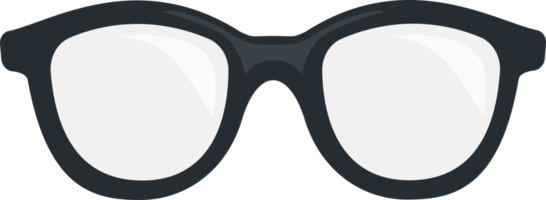 metall ram nörd glasögon platt symbol ikon illustration png