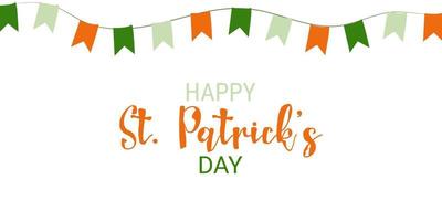 Composition for St. Patrick's Day poster template vector