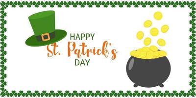 Composition for St. Patrick's Day poster template vector