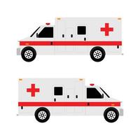 ambulance car vector flat illustration concept