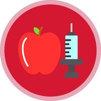 diseño de icono de vector de alimentos de modificación genética