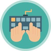 Data Entry Vector Icon Design