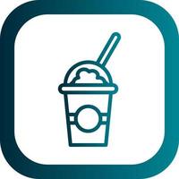 Milkshake Vector Icon Design