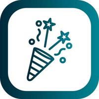 Party Popper Vector Icon Design