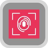 Fingerprint Scanner Vector Icon Design