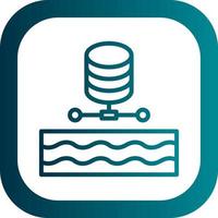 Data Lake Vector Icon Design