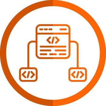 diseño de icono de vector de marco de código