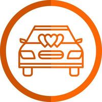 Wedding Car Vector Icon Design