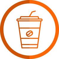 Iced Coffee Vector Icon Design