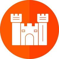 Castle Gate Vector Icon Design